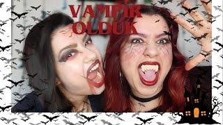 VAMPIRE  DRACUL  MAKEUP  ‍️ #challenge #vampire #dracula #makeup #makeuptutorial #makyaj