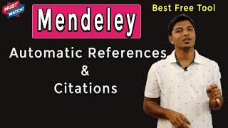 Mendeley Automatically Generate References & Citations II Four Simple Steps II My Research Support