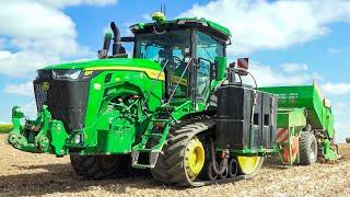 Kartoffeln legen mit John Deere 8RT 410 und einer ALL-IN-ONE Legemaschine Potato planting