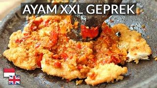 Resep Ayam Geprek Jadi JUMBO Lebih Krispi Gurih Pedas