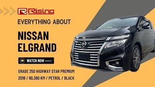 SOLD【2018】Nissan Elgrand 4WD Grade 250 Highway Star Premium 90380km - Japanese Car