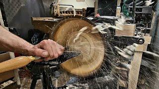 Woodturning Quick Functional Walnut Live Edge Bowl