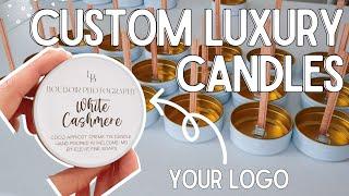 MAKING CUSTOM LUXURY CANDLES  handmade business studio vlog