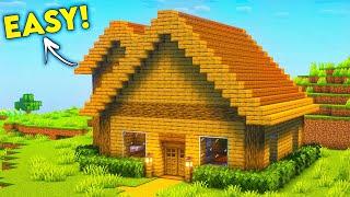 Minecraft Small Wooden House Tutorial  #24  @KrishGamingSpot