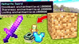 minecraft AMA toprak kırınca OP item veriyor 12 dkda oyun bitiyor