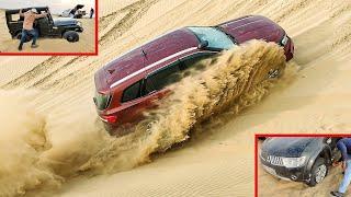 Offroading in Super boggy Sand- Fortuner Endeavour Pajero Sport Thar Isuzu V-Cross  2021