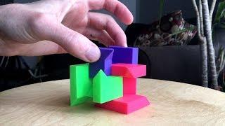 3D Printed Puzzle Cube demonstration