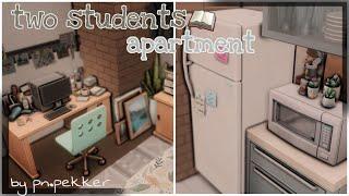 Квартира двух студенток   Строительство The Sims 4  NO CC  SpeedBuild  Two students apartament