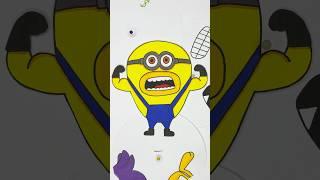 Mega Minion Correcting Paper Game  Paper Crafts Easy #shorts #youtubeshorts #game