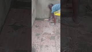 Fixing ceramic floor tiles