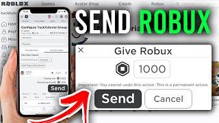 How To Give Robux To Friends Mobile Guide  Send Robux On Roblox Mobile
