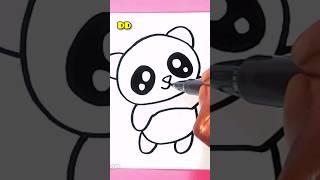 Panda cute Kawaii ️ #desenhoparadesenhar #desenho #comodesenhar #drawing #panda #howtodraw #kawaii