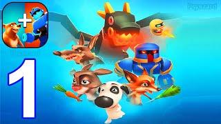 Animal Merge - Evolution Games - Gameplay Walkthrough Part 1 Tutorial Levels 1-20 iOS Android