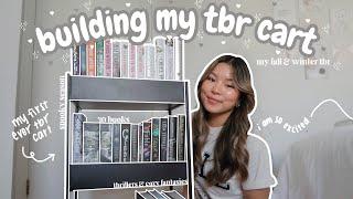 building & organizing a book cart 🫶🪴🪷 my first tbr cart