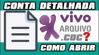 Conta Detalhada Vivo - Arquivo .CDC como abrir