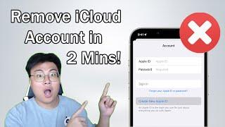 How to Delete iCloud Account without Password on iPhoneiPad in 2 Minutes