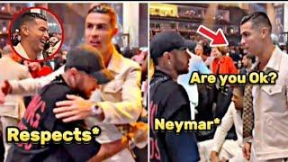 Neymar Jr meet Cristiano Ronaldo 2024   Respect Moments