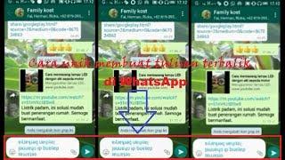 Cara unik membuat tulisan terbalik di WhatsApp dengan mudah