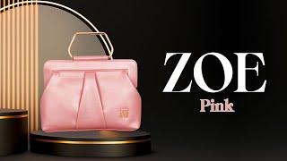 INIT Zoe Ladies Clutch Wallet for Party Wedding Pink