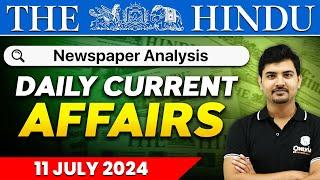 Daily News Analysis  11 July 2024  Current Affairs Today  OnlyIAS