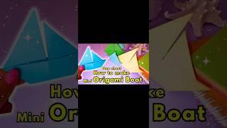 diy origami min boat #shorts #diyorigamicraft