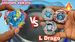 Ultimate Valkyrie vs L Drago Beyblade Battle Valt vs Ryuga  In Hindi