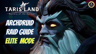 Full Archdruid elite raid guide TarisLand