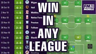 WIN IN ANY LEAGUE TACTIC FM20 MOBILE