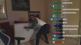 Hyphonix mocking the FEMALE twitch streamers  Flaunts bum.