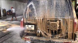 DIRTIEST 4x4 OFF-ROAD JEEP EVER  How to wash dirty jeep  ? Clean #ASMR