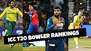 Latest ICC T20I Bowlers Rankings #cricket