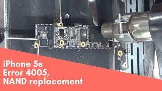 iPhone 5s error 4005 NAND replacement \ iPhone 5s ошибка 4005 замена НАНД