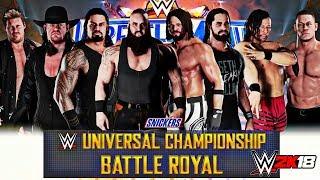 WWE 2K18 3 Finisher Start - 8 MAN BATTLE ROYAL Undertaker vs Braun Strowman vs Roman Reigns & More