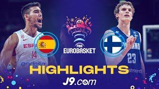 Spain  - Finland   Quarter-Final  Game Highlights - FIBA #EuroBasket 2022
