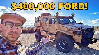 $400000 ARMORED Ford Super Truck Destroys Rezvani road legal military truck