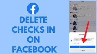 How to Delete Check ins on Facebook 2023  Remove Check-ins in Facebook