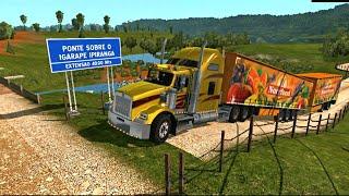 Off-Road Truck Simulator  Driving Game  Truck Games  Transporting an Oversized Trailer