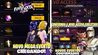 MEGA EVENTO PARADOX CHEGANDO SKINS DE GRAÇA NOVO ACESSO EVOLUTIVO EVENTOS NOVIDADES FREE FIRE