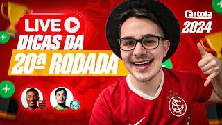 LIVE DICAS #20 RODADA  CARTOLA FC 2024  OS TIMES PODEM POUPAR?