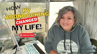 RV CAMP WITHOUT A HOOKUP BOONDOCKING Changed My Life -- This Video Gives You ALL the Info YOU NEED