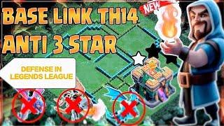 Clash of Clans - TH14 Anti- 3 STAR BASE Defense in legend league replays w Link