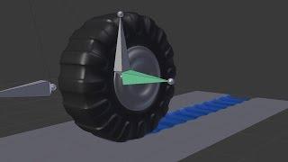 Tutorial Wheel Rigging & Animation + Dynamic Displacement  Blender 2.78