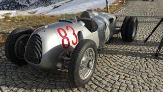 Grossglockner High Alpine Road Vintage Race Car Hill Climb inc 6 liter V16 Auto Union Bergrennwagen