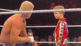Cody Rhodes was afraid to ask this cute little fan a question that could go wrong at WWE Supershow