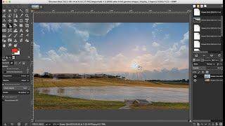 GIMP - How to Add Opacity Layer To Image Semi-Transparent - Easy Tutorial