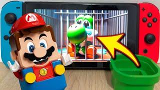 Lego Mario SAVES Yoshi from JAIL in NINTENDO SWITCH