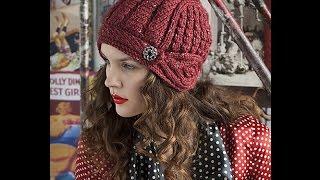 Шапочка-шлем из журнала Vogue Knitting. Часть 1
