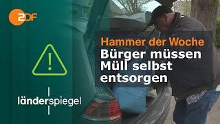 Bürger müssen Müll selbst entsorgen  Hammer der Woche vom 13.04.24  ZDF