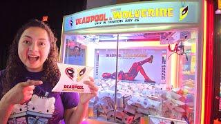 Deadpool & Wolverine Claw Machine at Dave and Busters