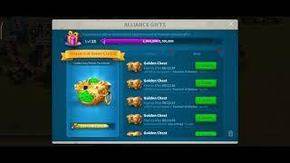 10 Alliance Golden chests in one day - Rise of Kingdoms